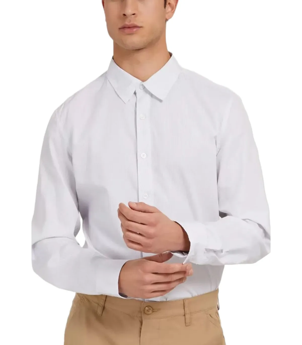 Guess Uomo Camicia Manica lunga  Port Stripe