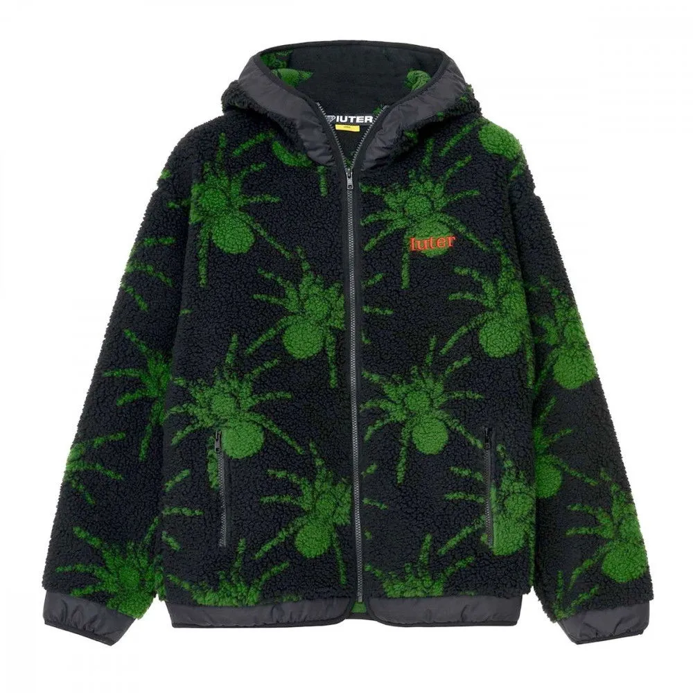 IUTER FELPA FULL ZIP CON CAPPUCCIO SPIDER FUR