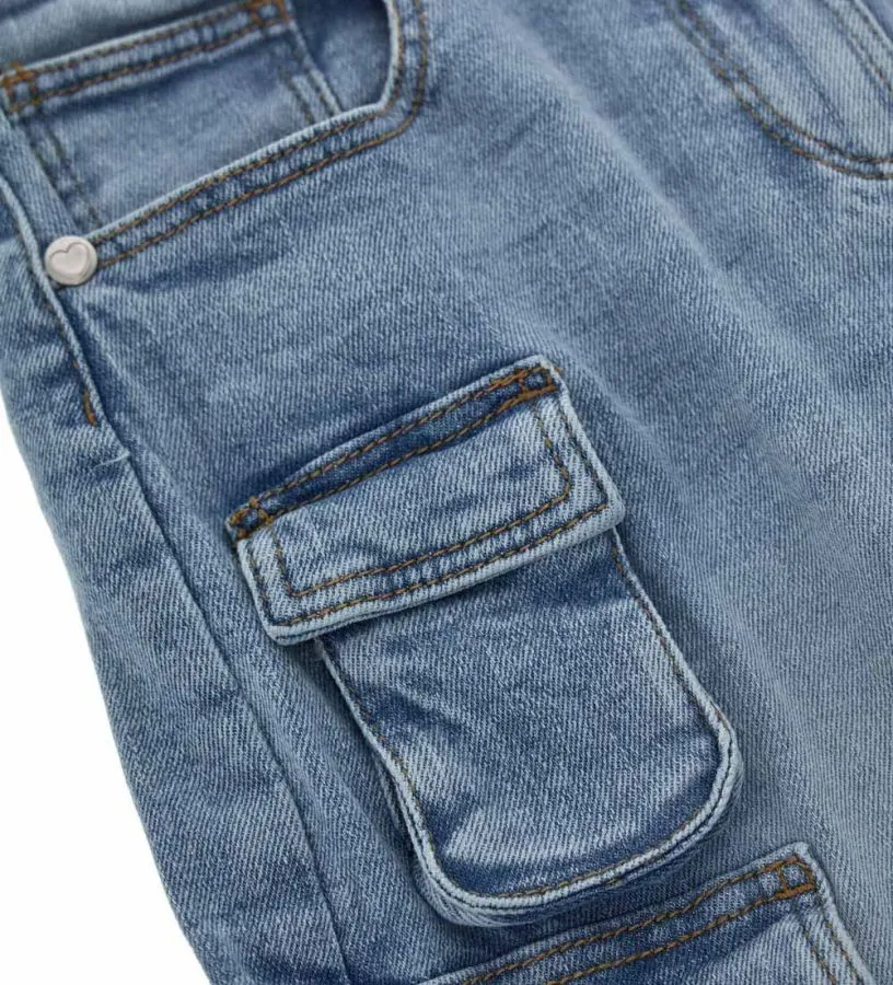 --Jeans modello cargo-
