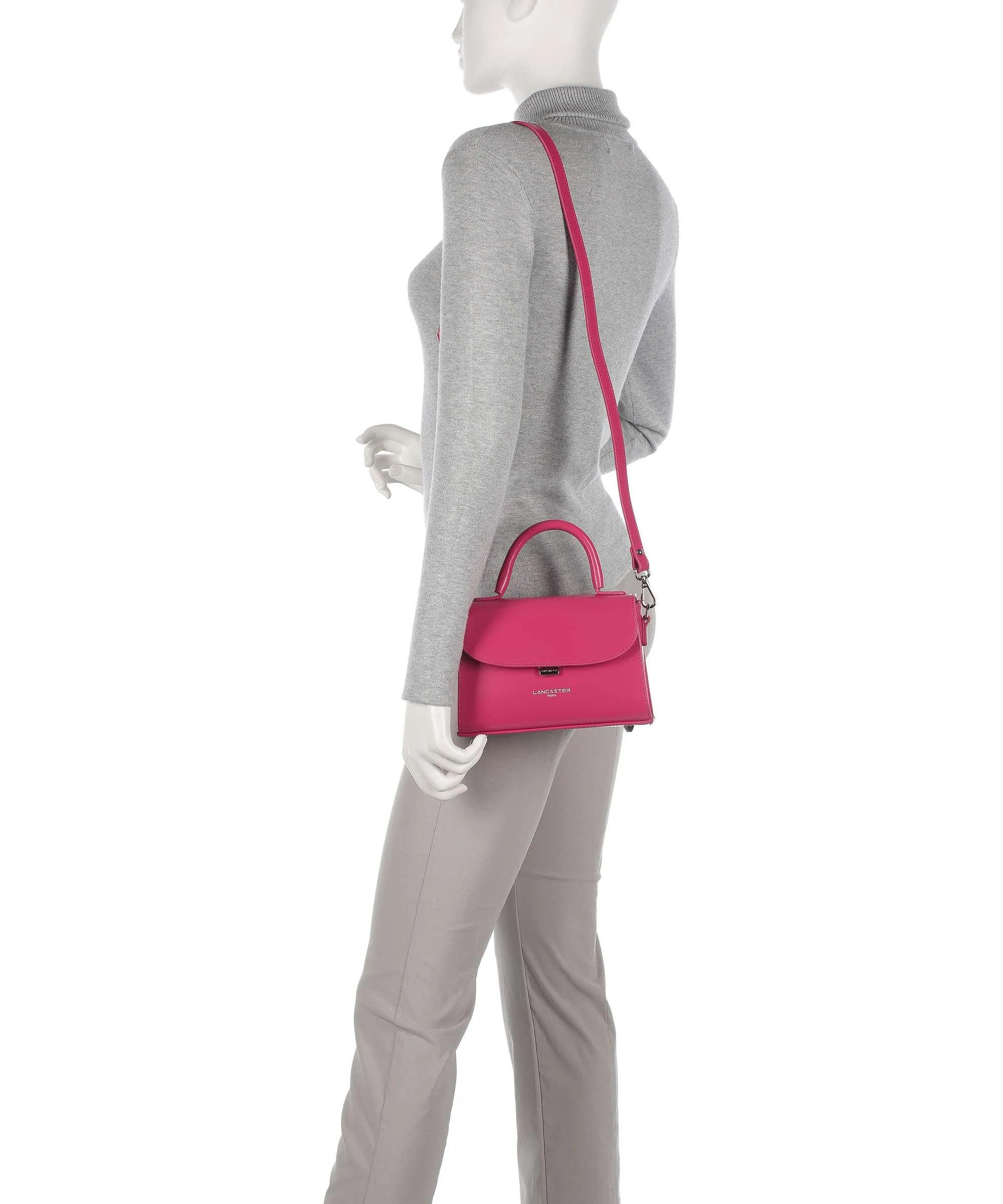  Lancaster Suave Even Borsa a mano pelle di vacchetta liscia pink  