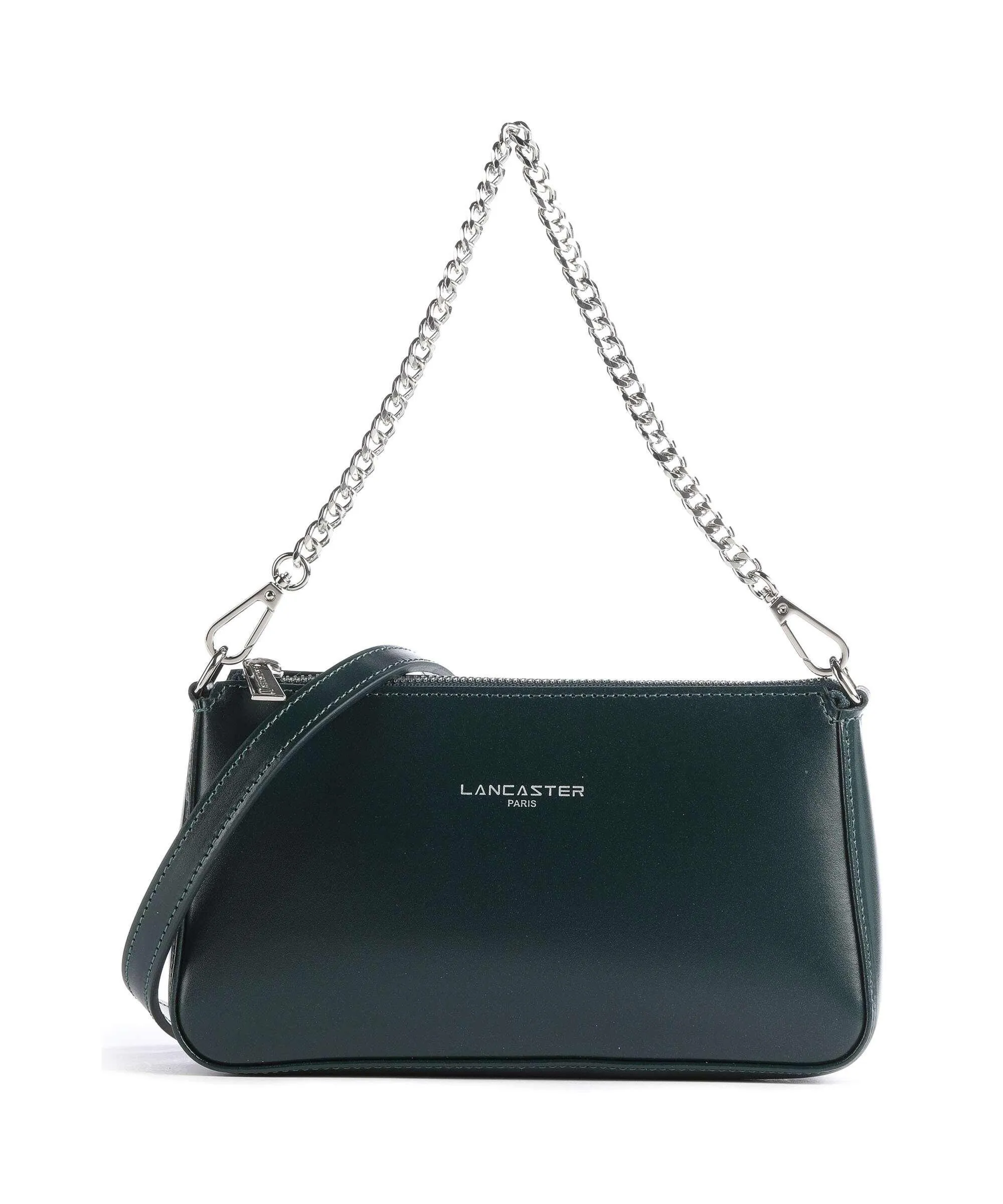  Lancaster Suave Even Borsa a spalla pelle di vacchetta liscia verde scuro  
