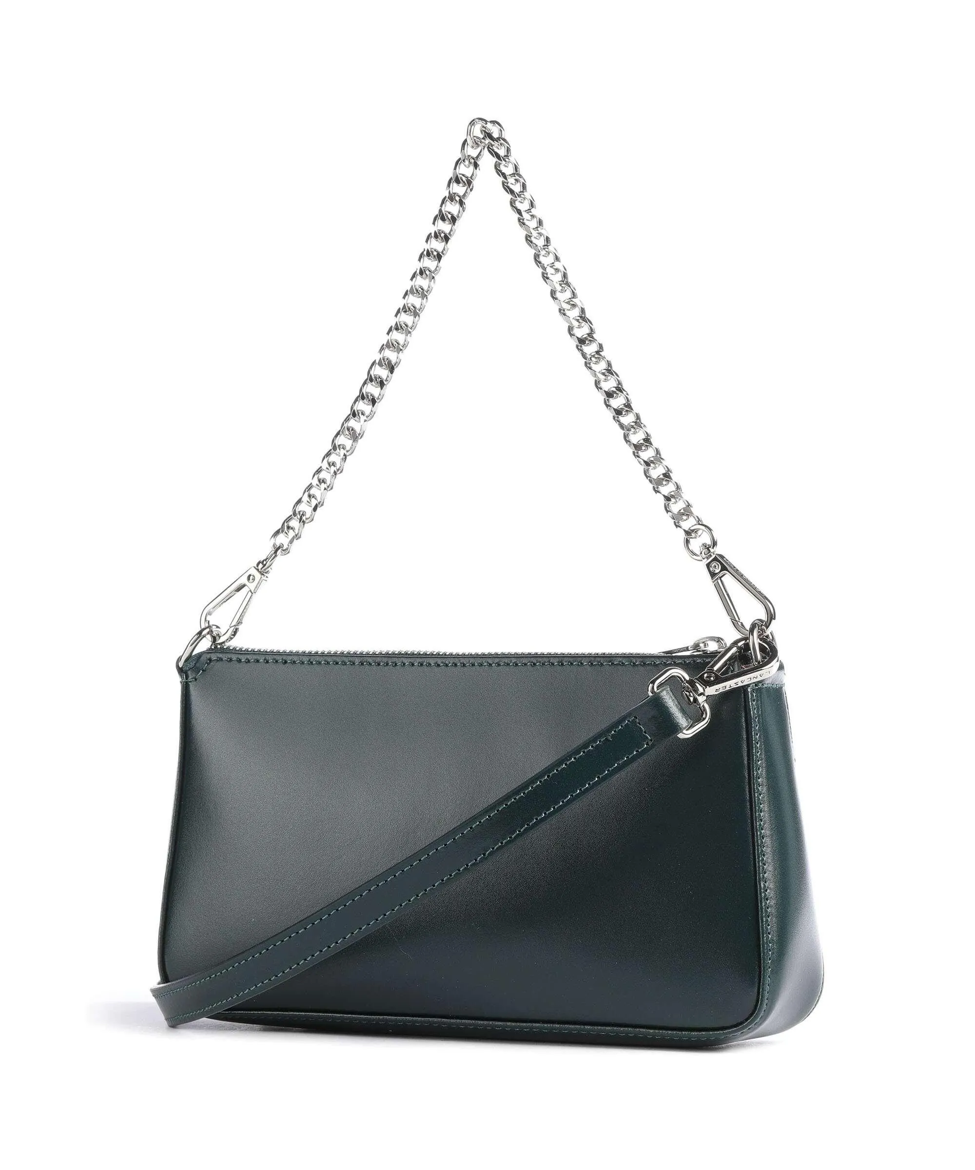  Lancaster Suave Even Borsa a spalla pelle di vacchetta liscia verde scuro  