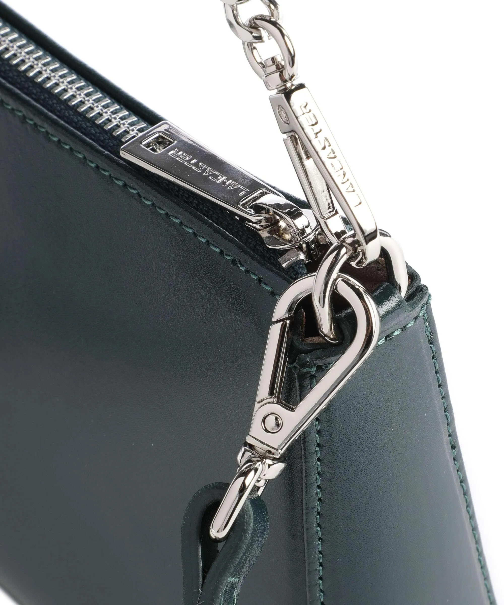  Lancaster Suave Even Borsa a spalla pelle di vacchetta liscia verde scuro  
