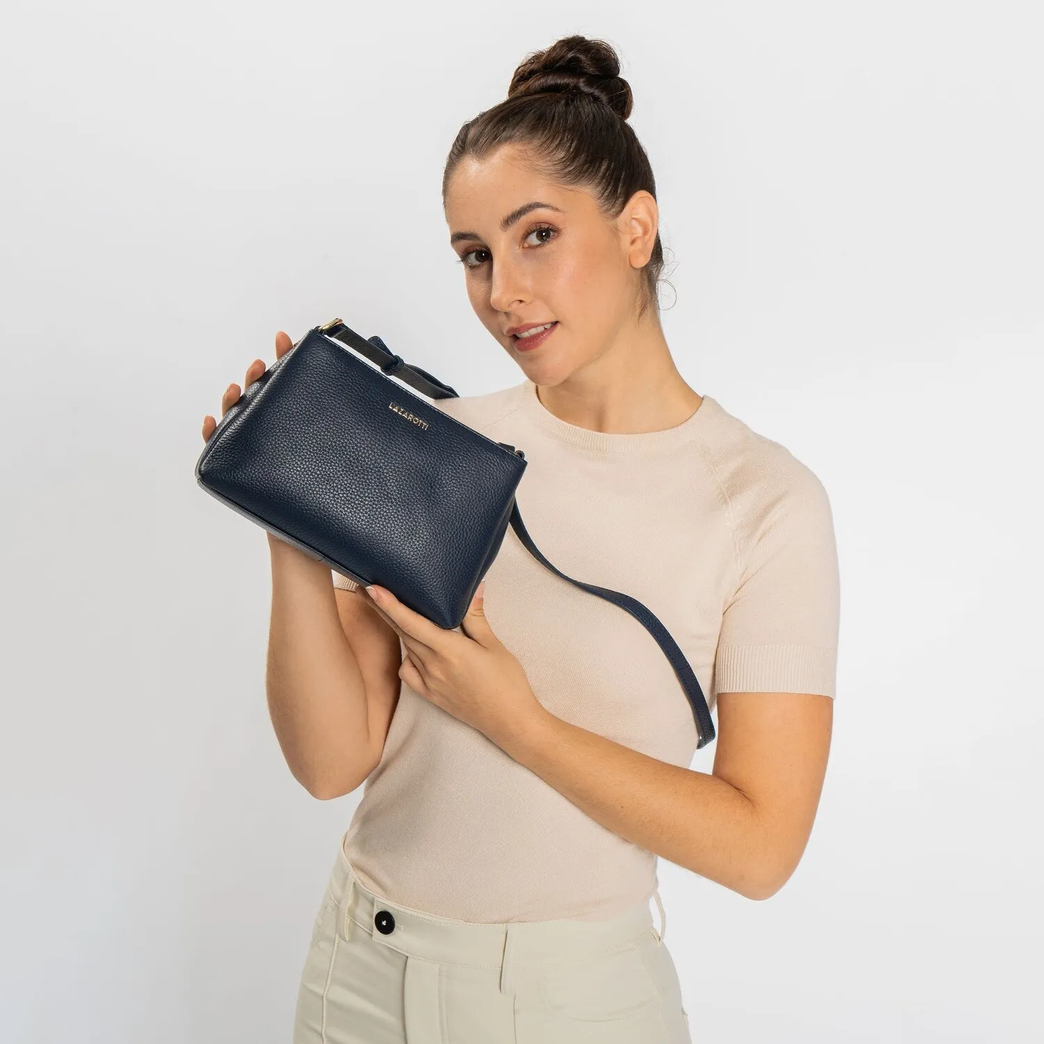 Lazarotti Bologna Leather Borsa a tracolla Pelle 23 cm