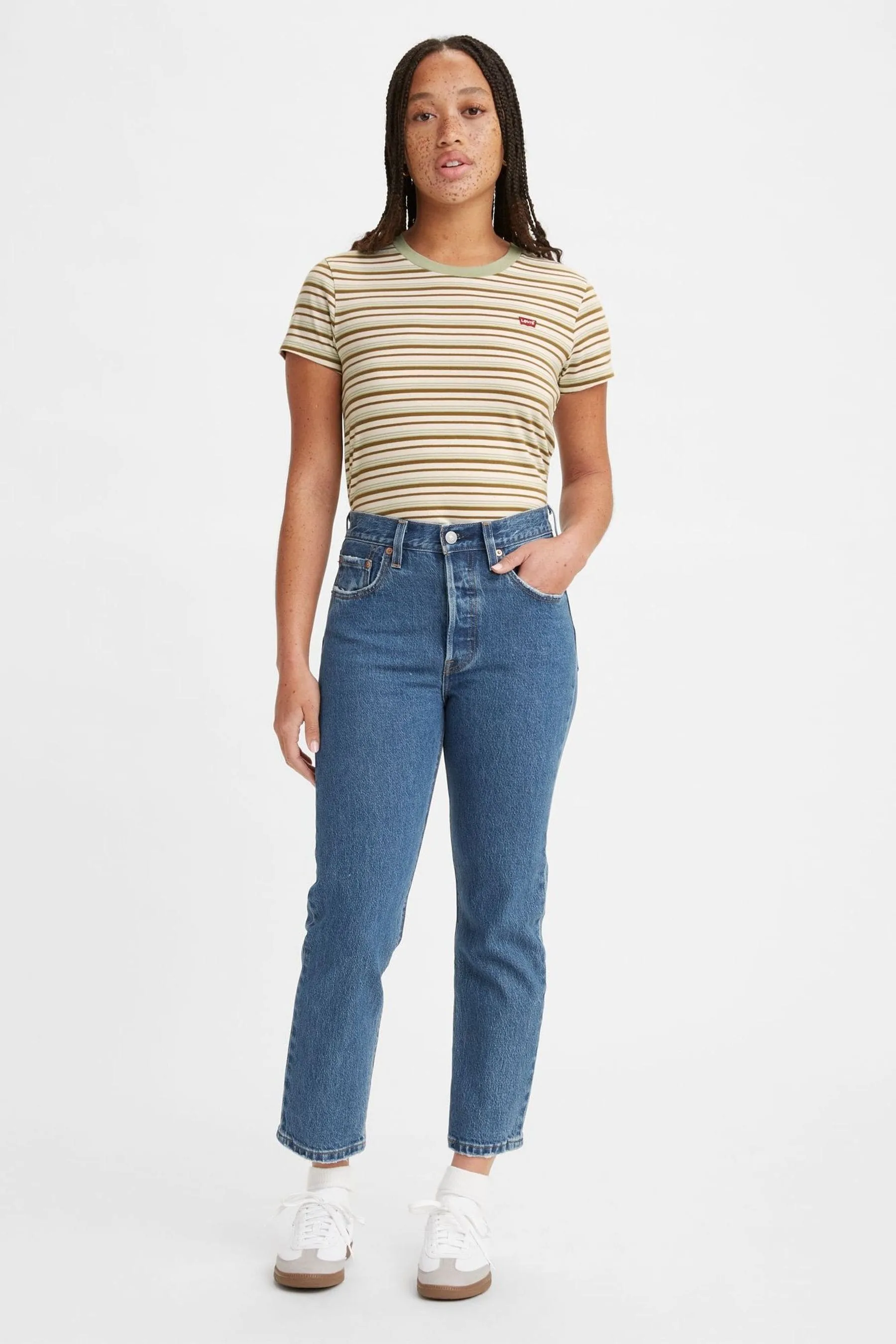 Levi's® 501® Crop 100% Cotone Jeans    