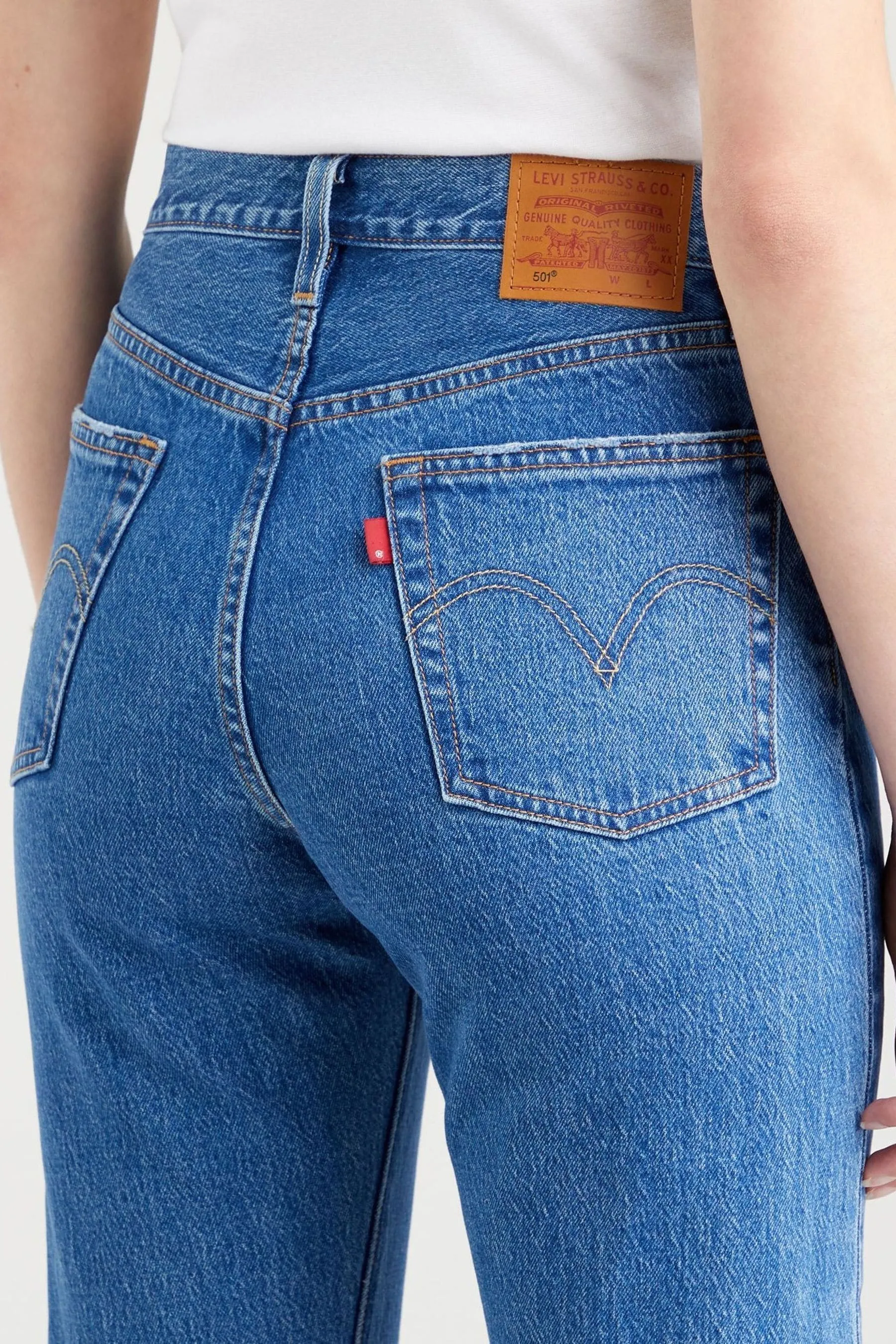 Levi's® 501® Crop 100% Cotone Jeans    