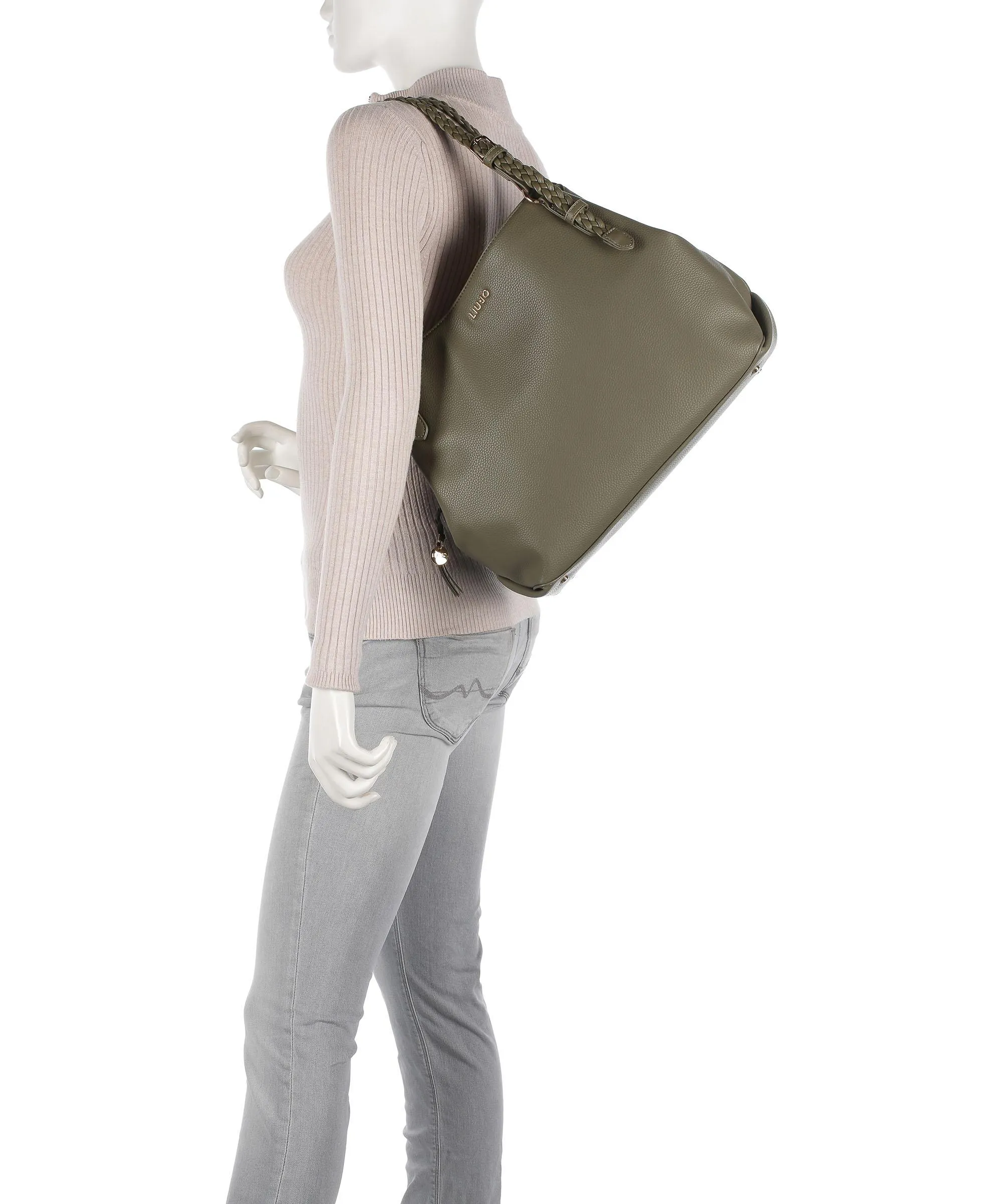  Liu Jo Campanula Borsa hobo pelle sintetica verde-oliva  