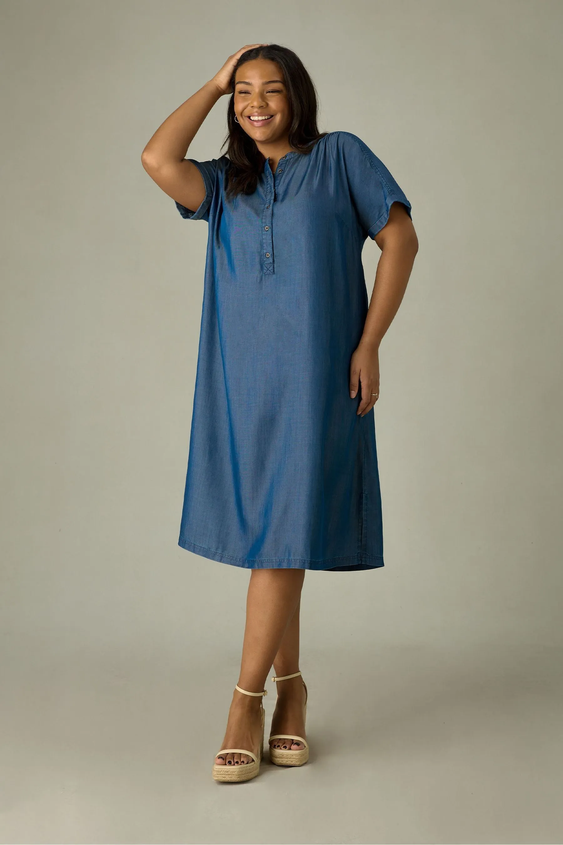 Live Unlimited Curve - Abito chemisier comodo Denim curve