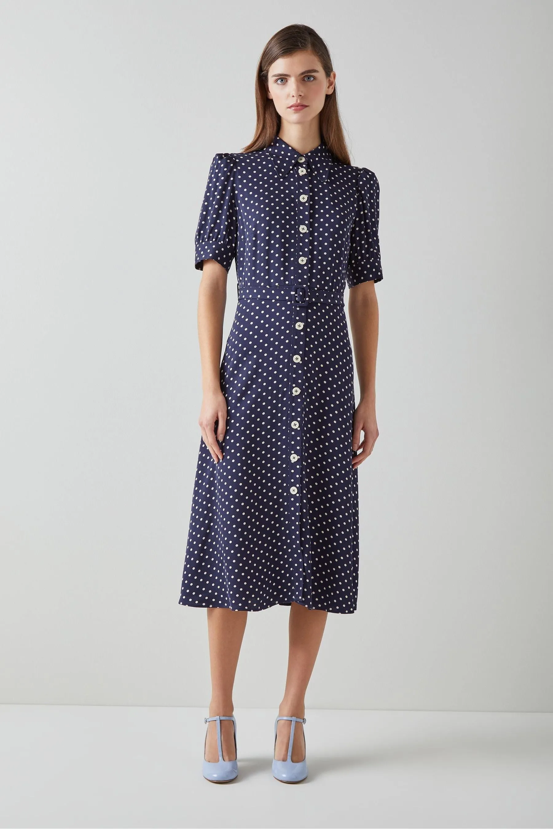 LK Bennett - Valerie Modernist - Abito chemisier con Stampa