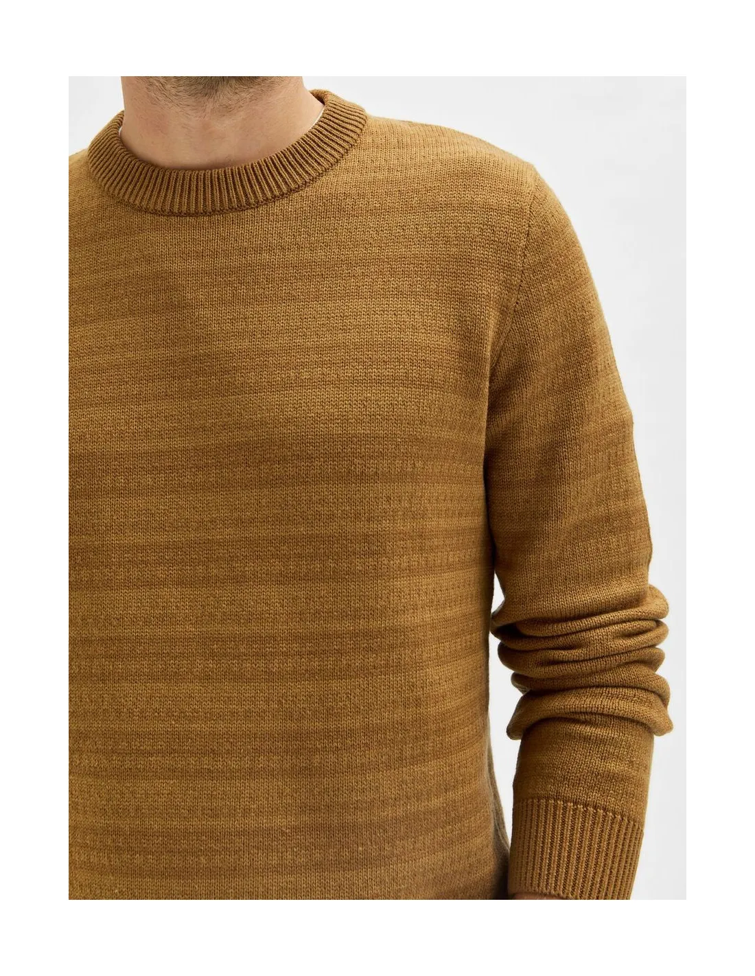 Maglia Uomo Selected Slhalfie knit Crew