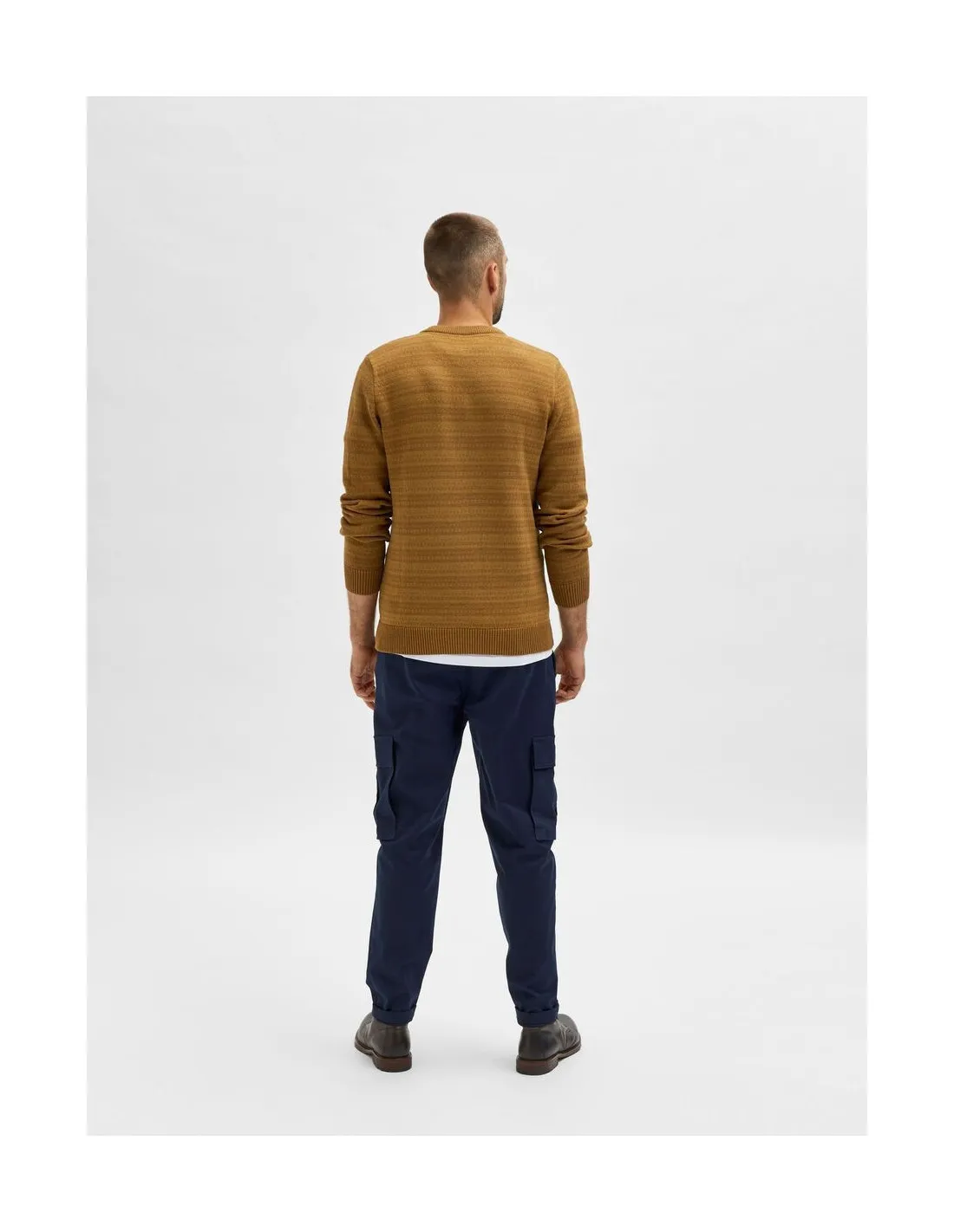 Maglia Uomo Selected Slhalfie knit Crew
