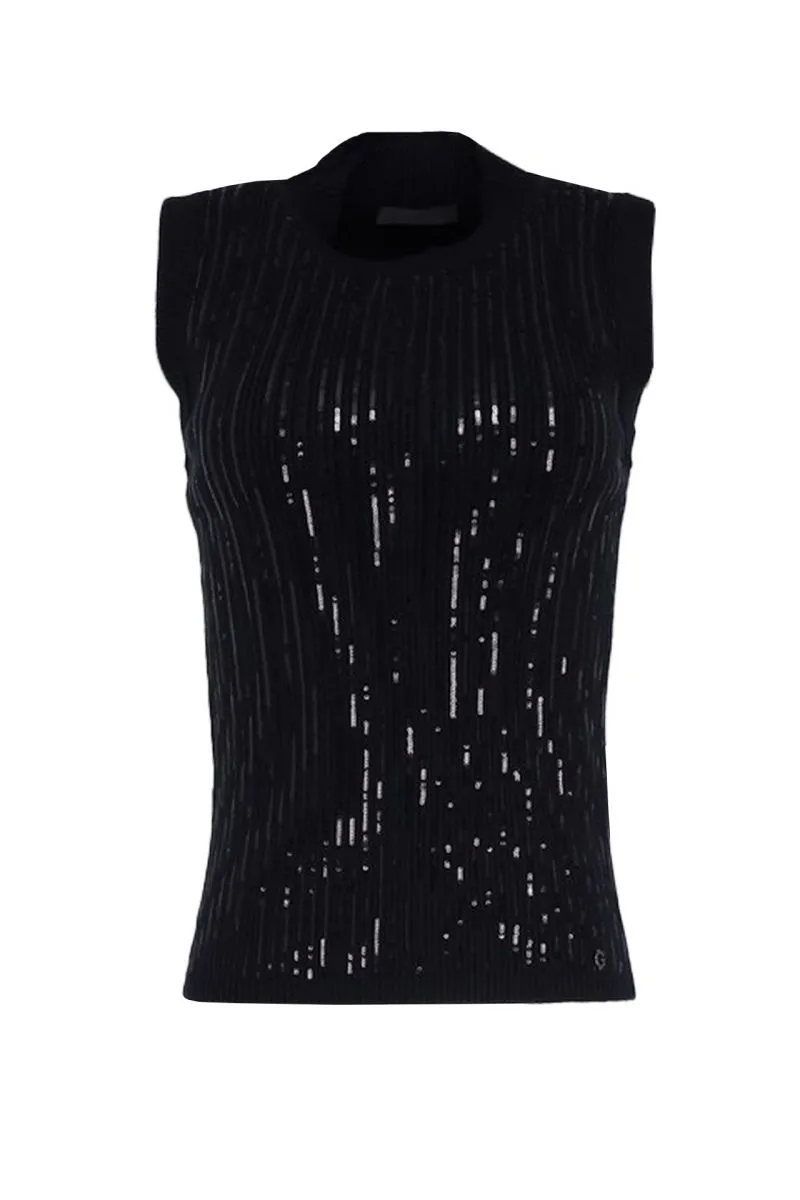 MAGLIE Donna GUESS W4RR20 Z2V42 JBLK