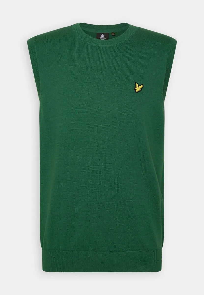 MAGLIE Uomo LYLE & SCOTT 1874 KN1819V CREW NECK VEST W510 ENGLISH GREEN