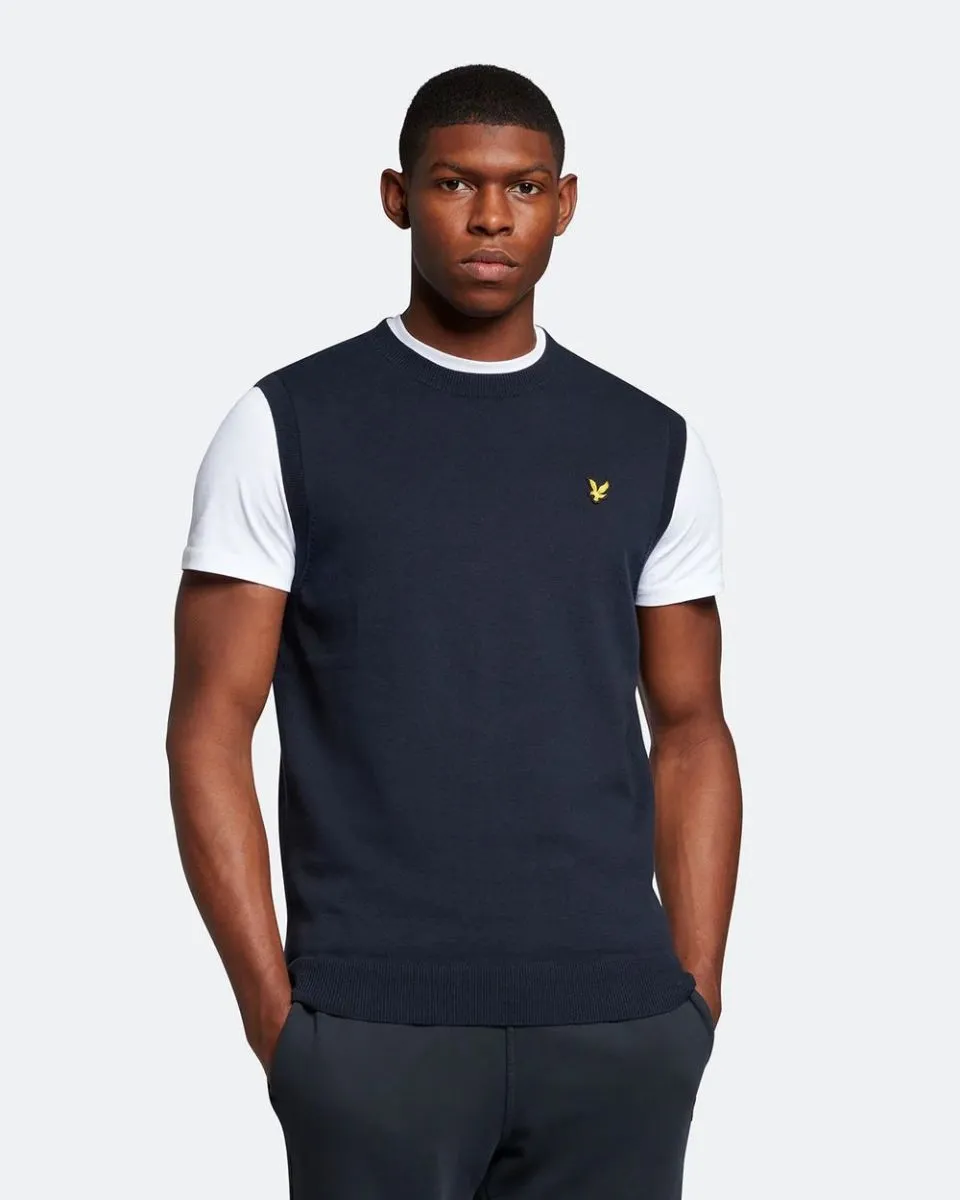 MAGLIE Uomo LYLE & SCOTT 1874 KN1819V CREW NECK VEST Z271 DARK NAVY
