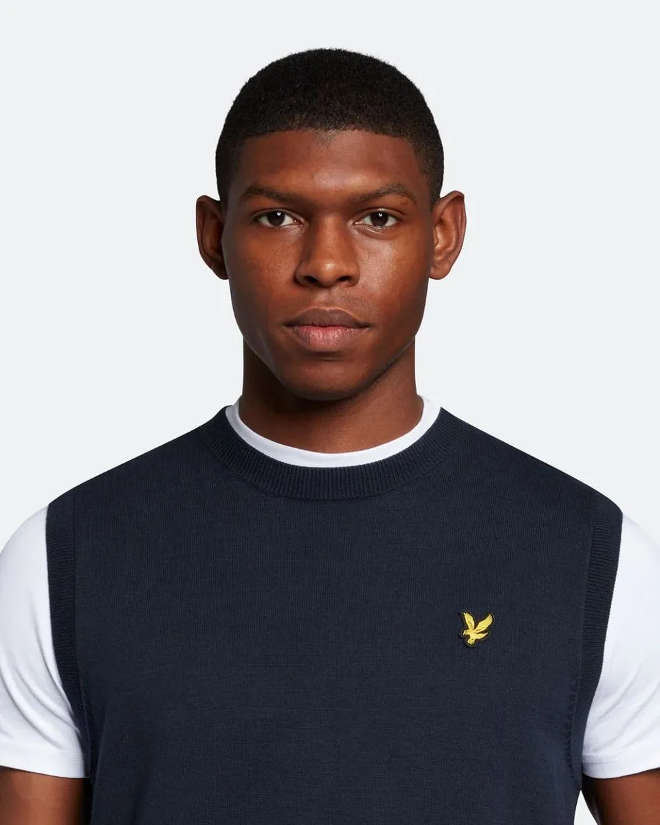 MAGLIE Uomo LYLE & SCOTT 1874 KN1819V CREW NECK VEST Z271 DARK NAVY