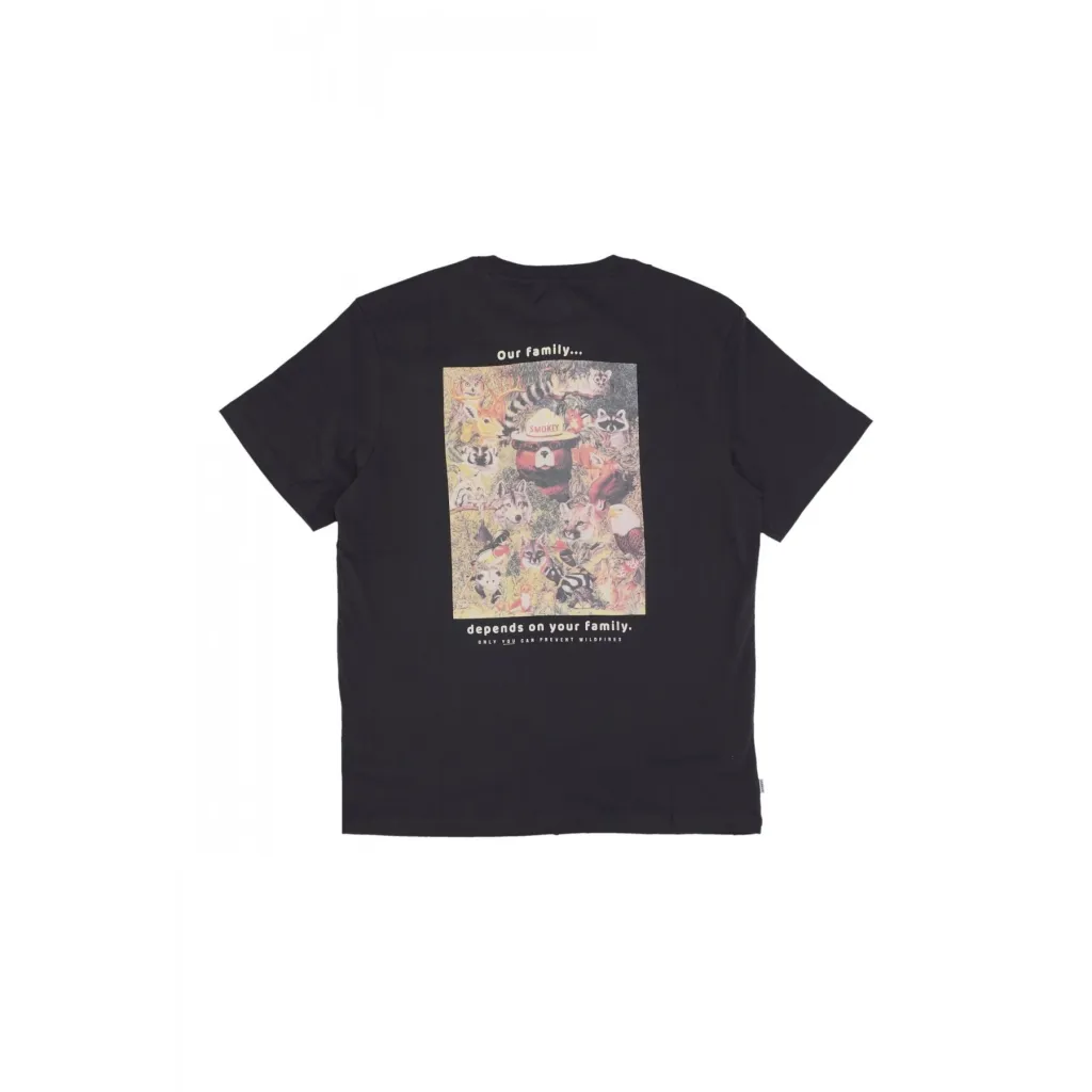 maglietta uomo family tee x smokey bear OFF BLACK