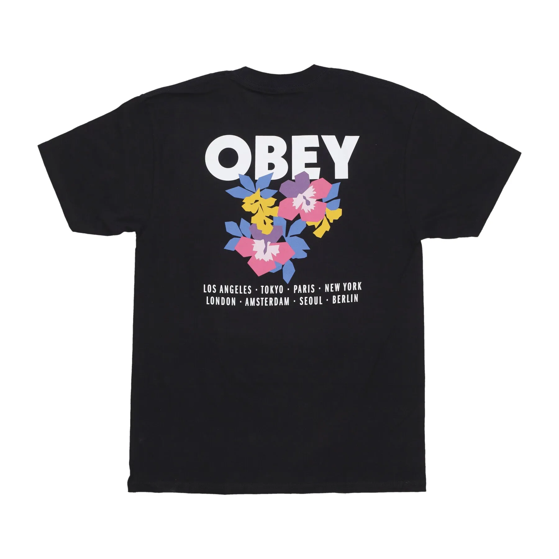 Maglietta Uomo Floral Garden Classic Tee Black