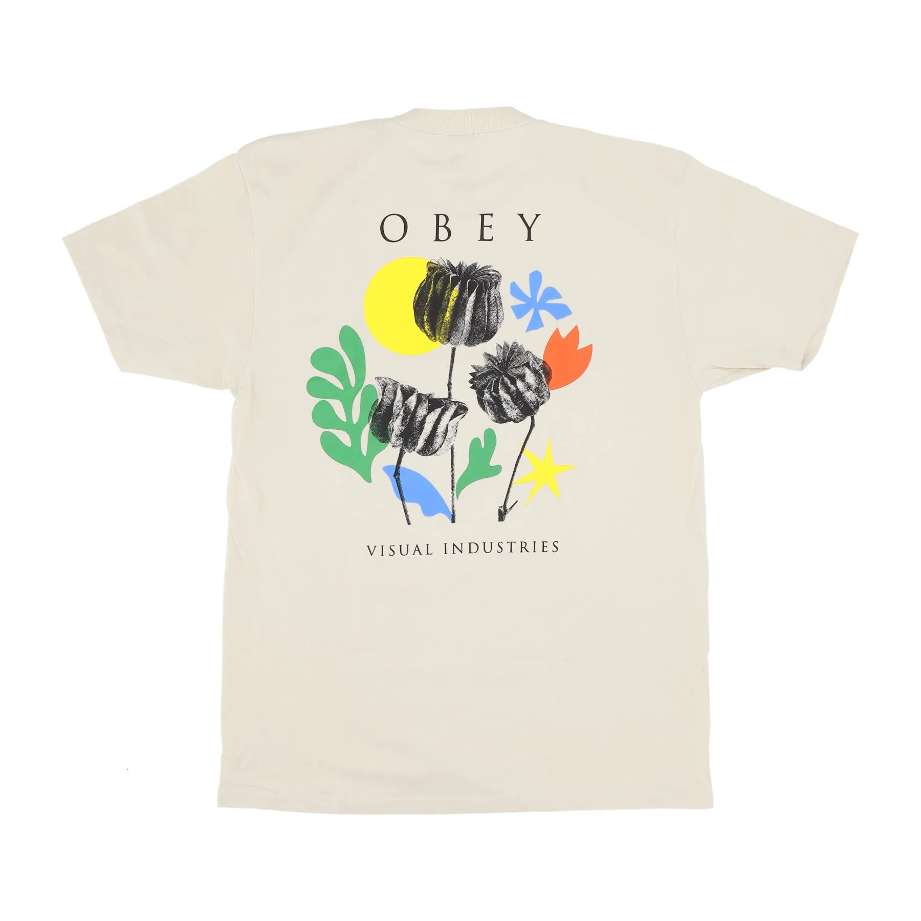 Maglietta Uomo Flowers Papers Scissors Classic Tee Cream
