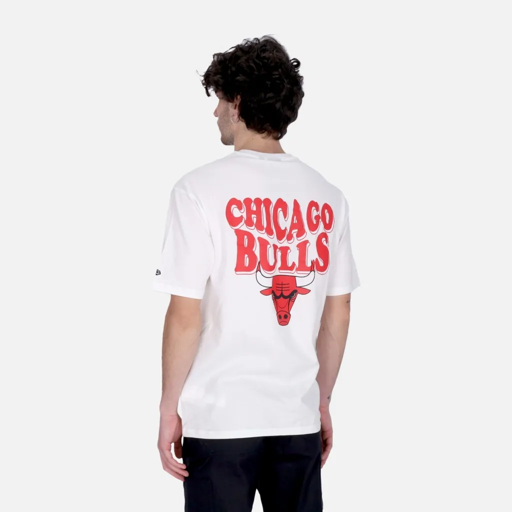 maglietta uomo nba script oversize tee chibul WHITE/FRONT DOOR RED
