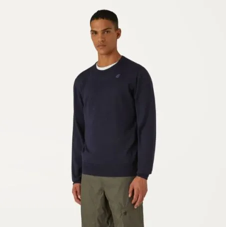 Maglione K-way Sebastien K6113BW Lana Merino K89 Blu