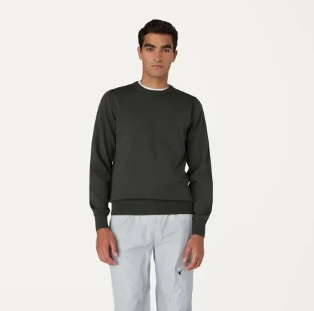 Maglione K-way Sebastien K6113BW Lana Merino WMR Verde