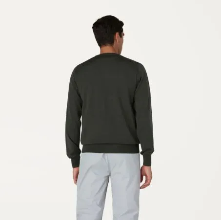 Maglione K-way Sebastien K6113BW Lana Merino WMR Verde