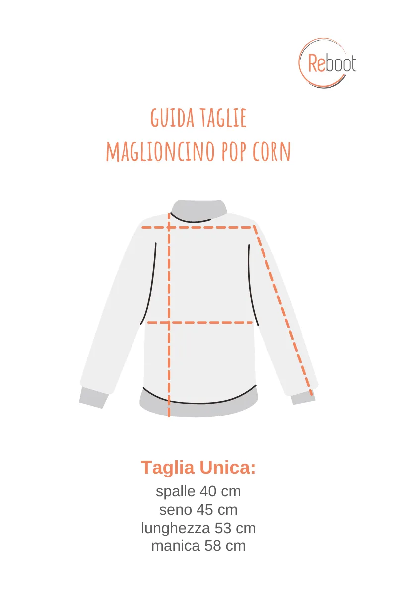 Maglione nero popcorn