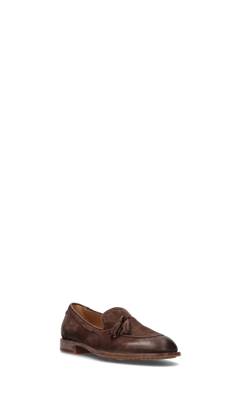 MOMA Mocassino uomo marrone in suede