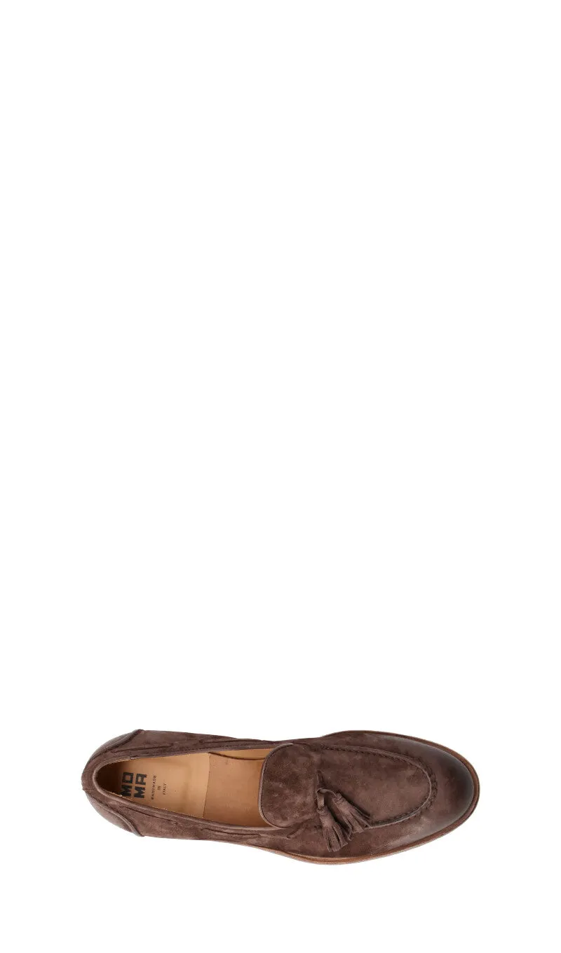 MOMA Mocassino uomo marrone in suede