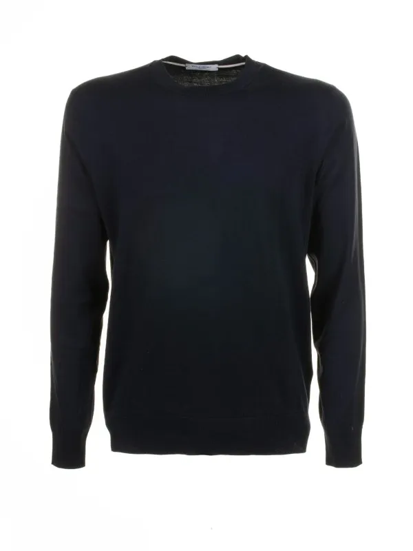 Navy blue crew neck sweater