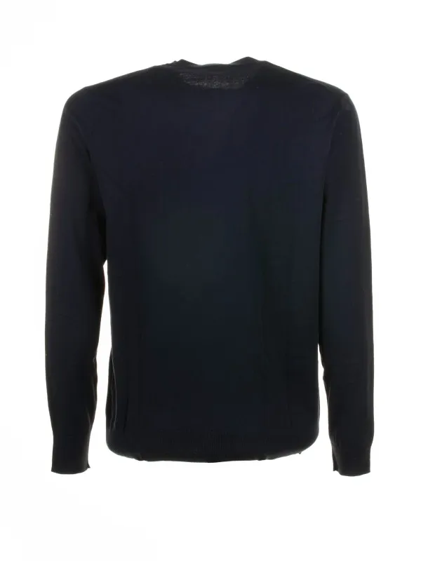 Navy blue crew neck sweater