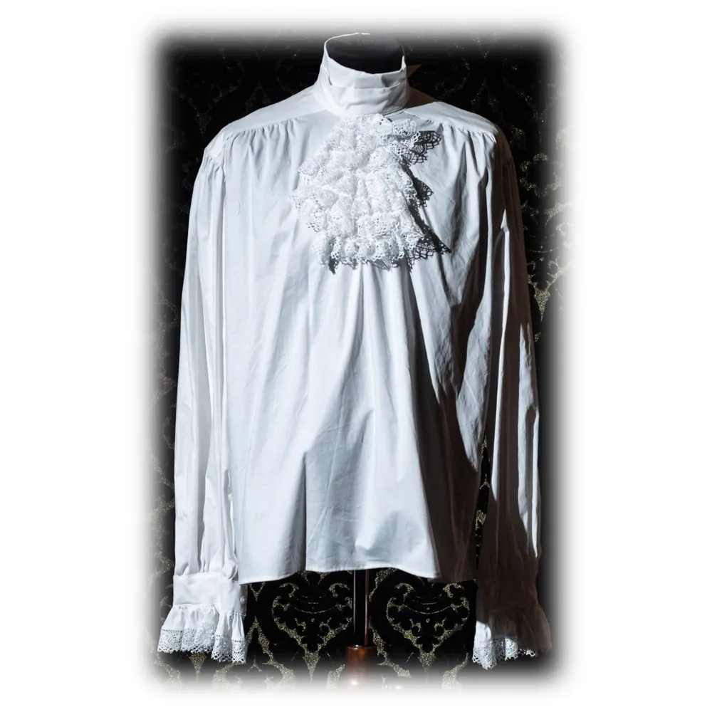 Nicolao Atelier - Camicia Taglio Storico ‘700 - Uomo - Camicia - Made in Italy - Luxury Exclusive Collection