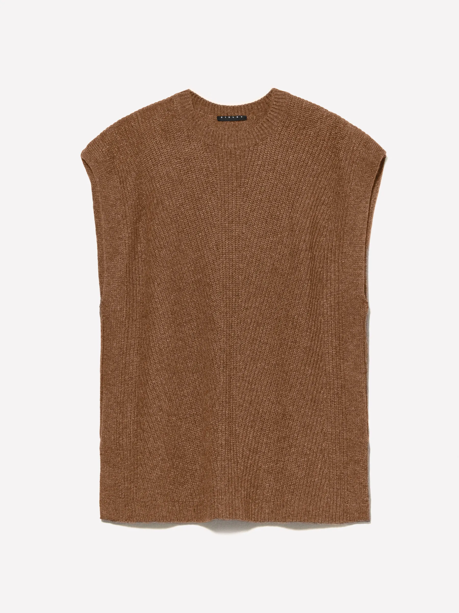 Nuovi arrivi      Gilet cammello in maglia