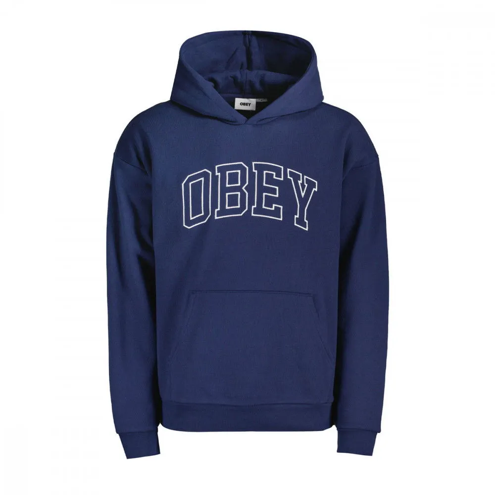 OBEY FELPA CON CAPPUCCIO INSTITUTE EXTRA HEAVY
