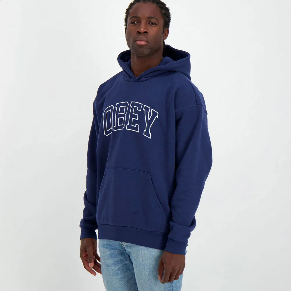 OBEY FELPA CON CAPPUCCIO INSTITUTE EXTRA HEAVY
