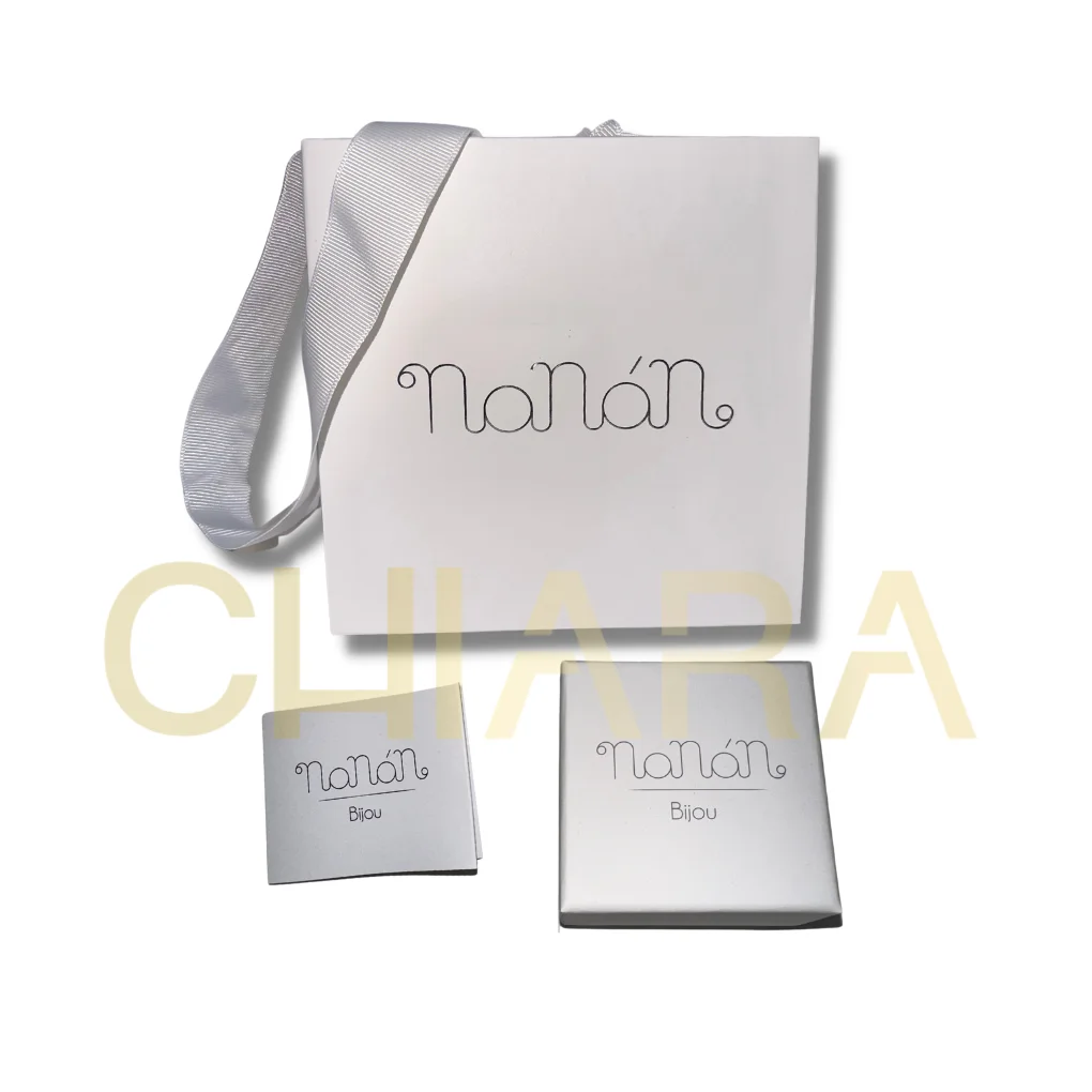 Orecchini Bambina con Fiore Beige Nanan NAN0076