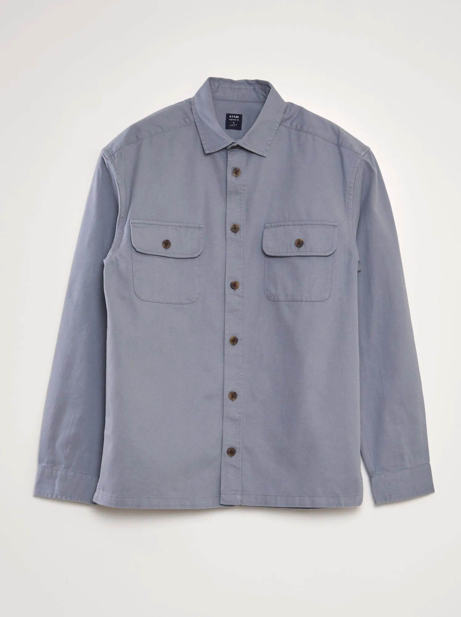 Overshirt in cotone - BLU
