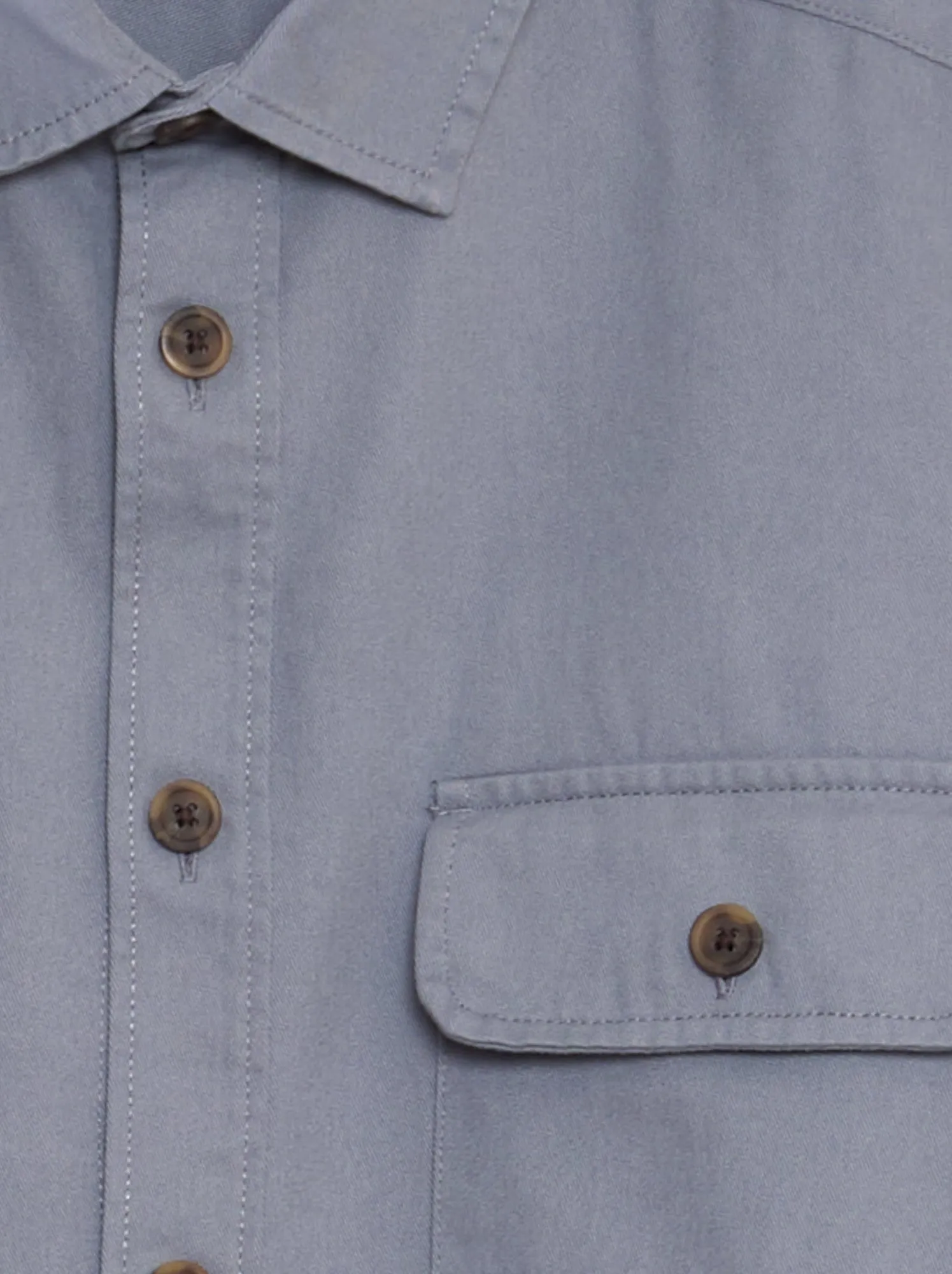 Overshirt in cotone - BLU