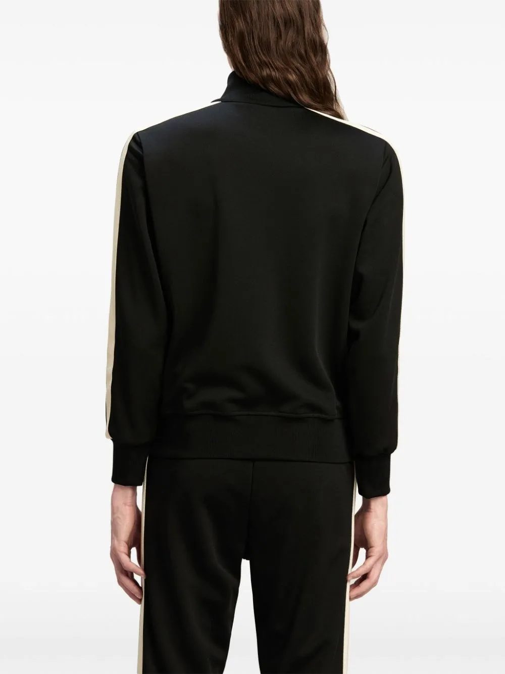 Palm Angels-Giacca con zip con logo ricamato