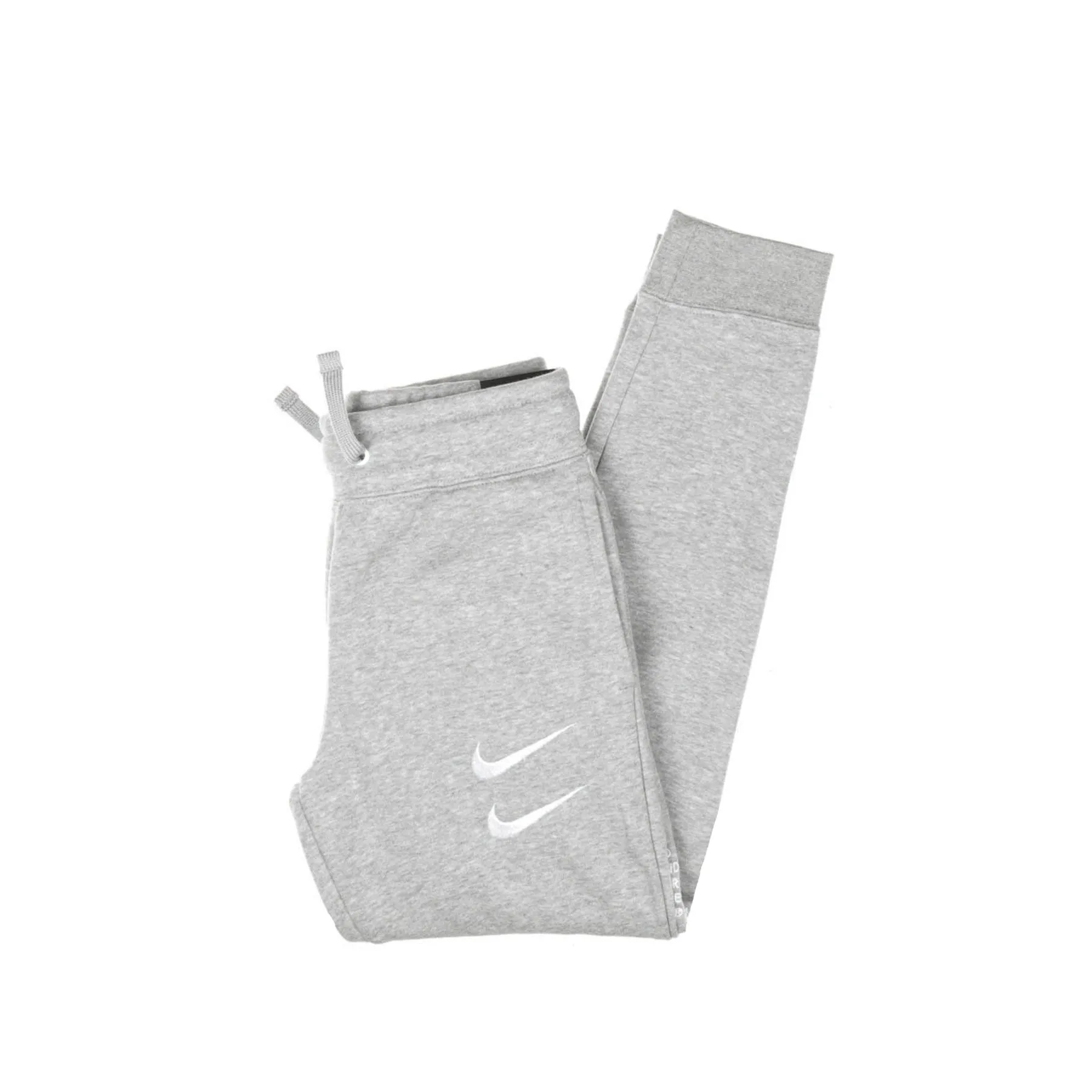 Pantalone Tuta Felpato Ragazzo Sportswear Swoosh Pant Dk Grey Heather/white