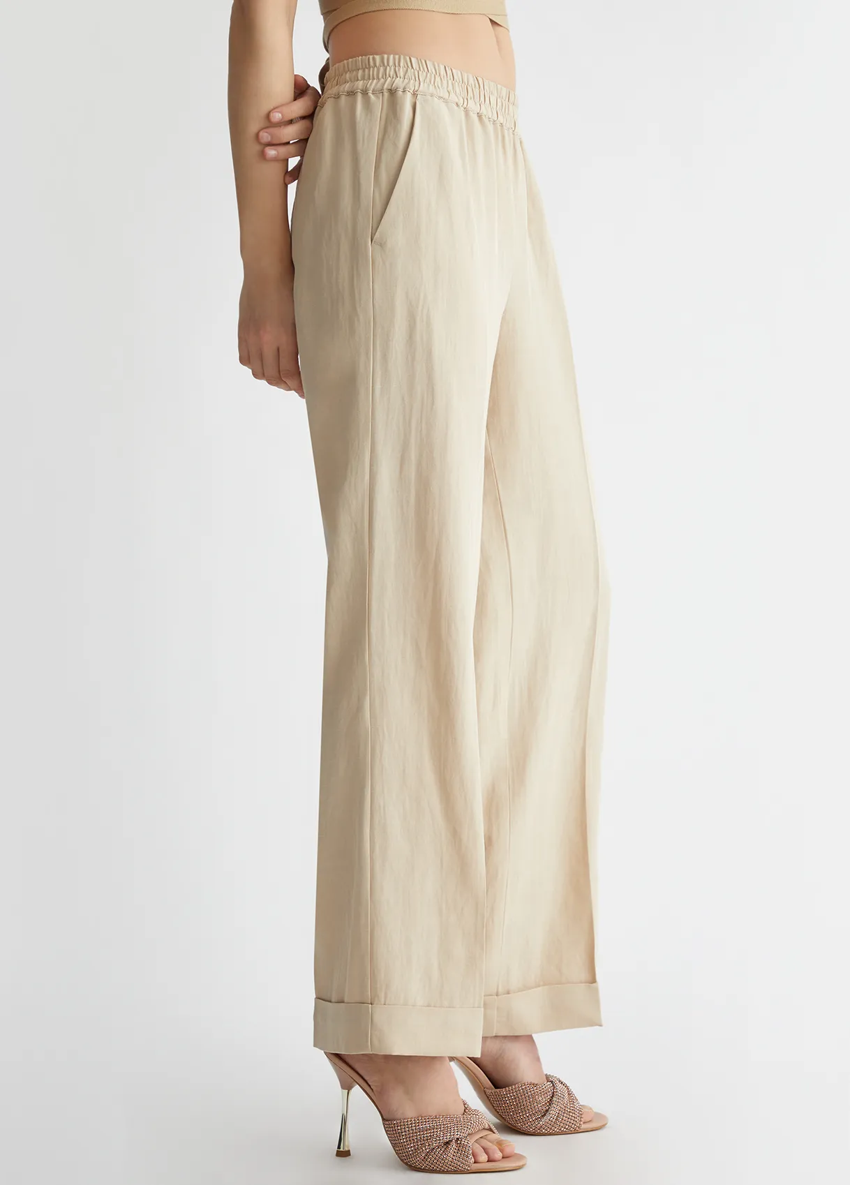 Pantaloni in misto lino
