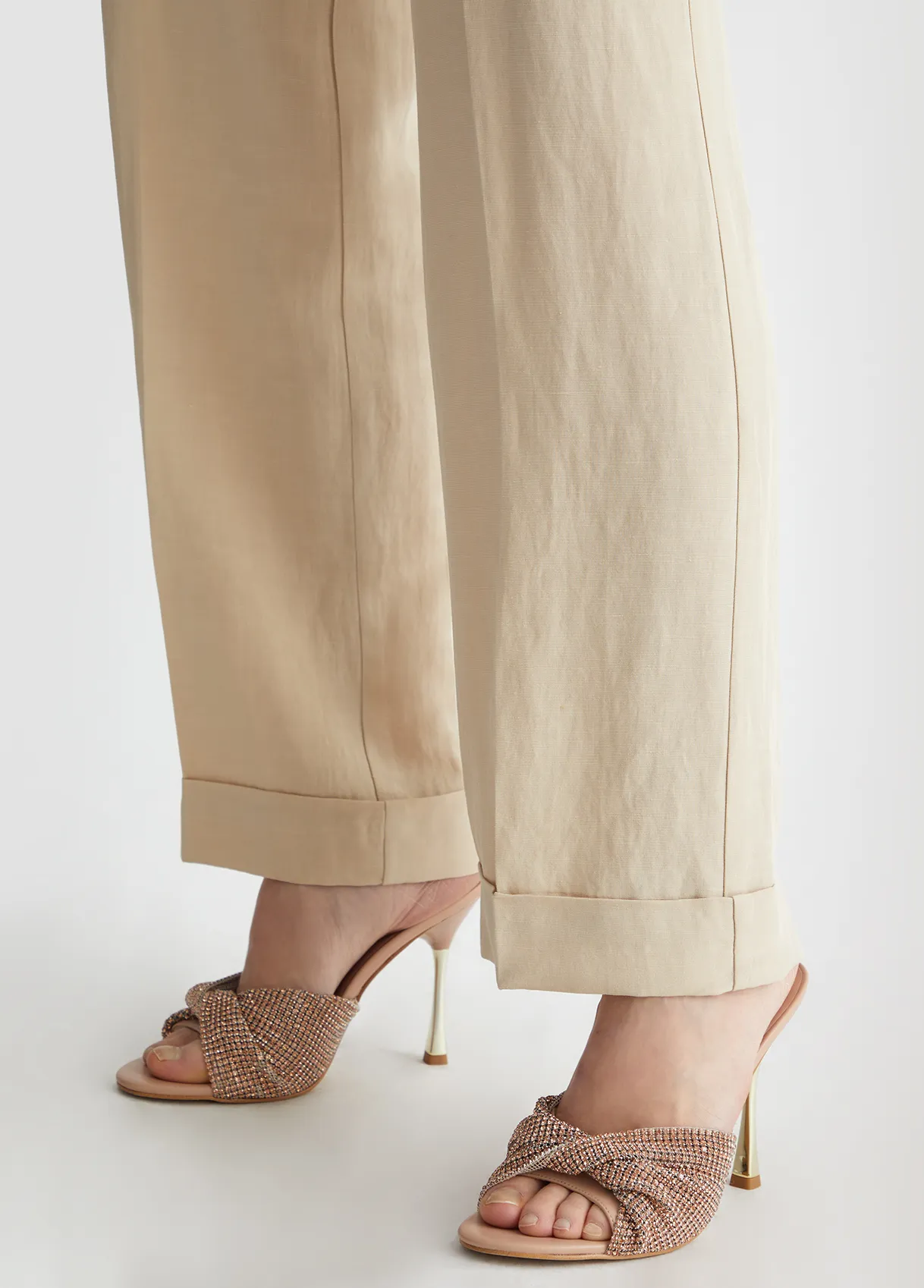 Pantaloni in misto lino