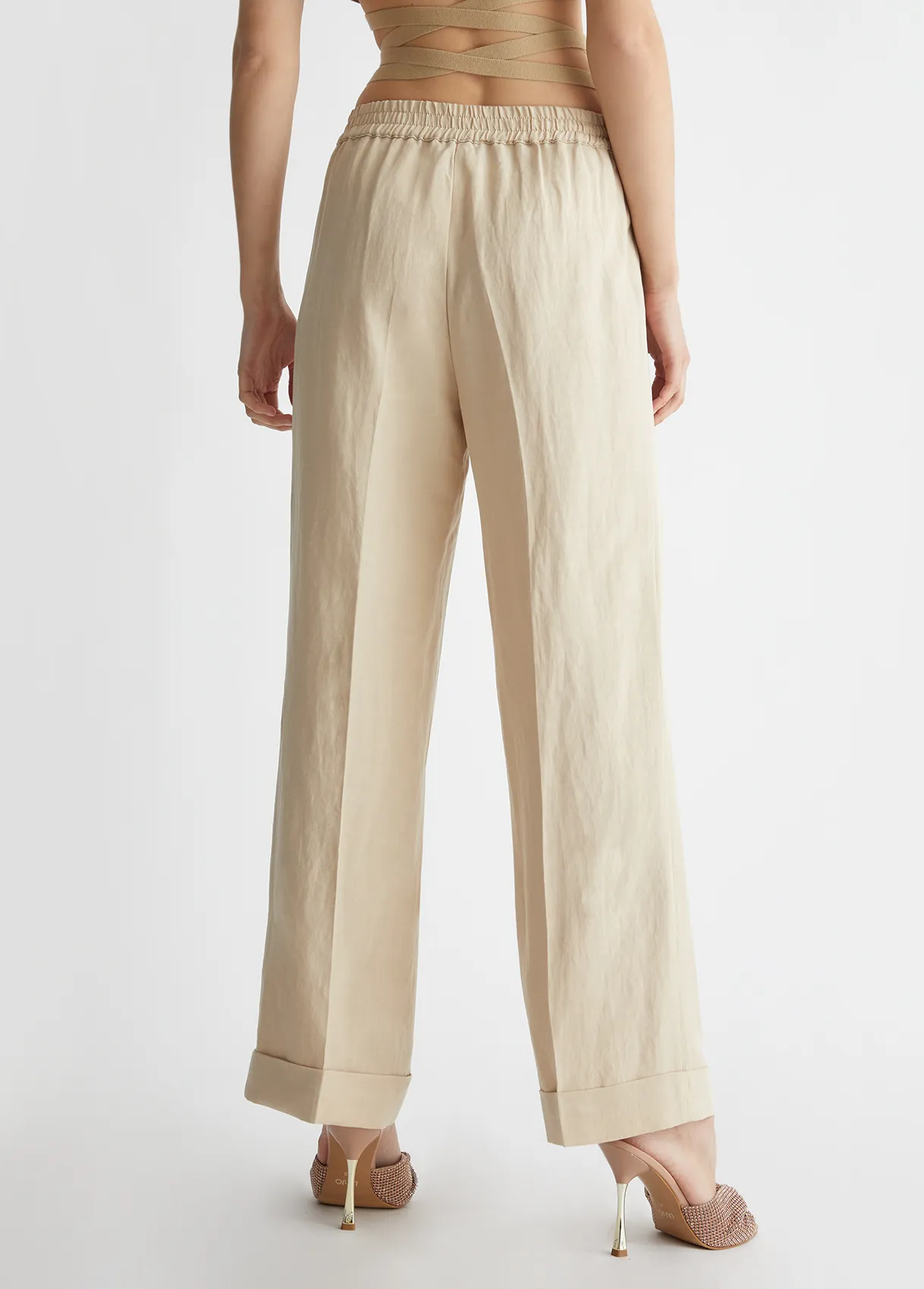 Pantaloni in misto lino