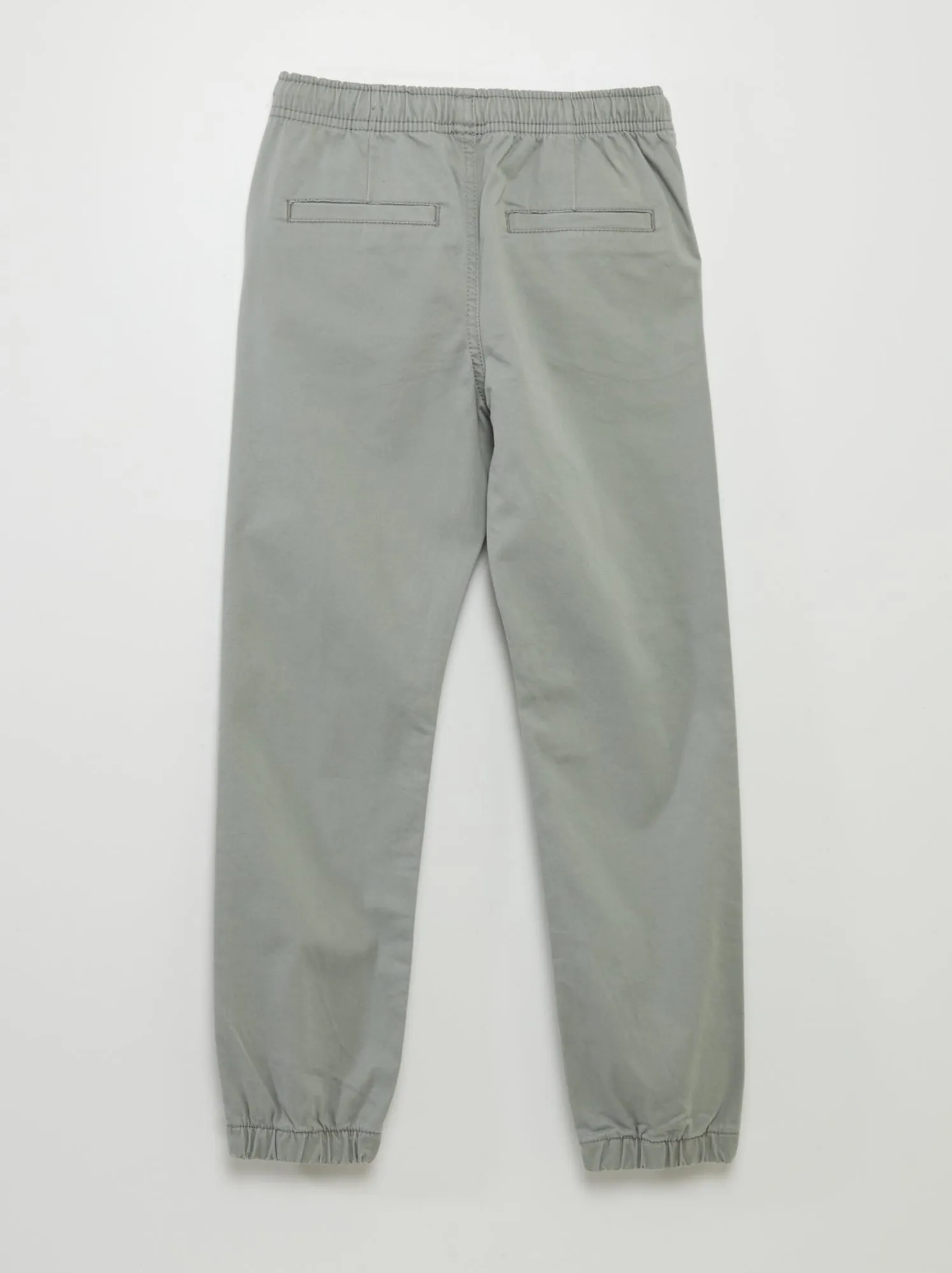 Pantaloni jogger con vita elasticizzata - VERDE