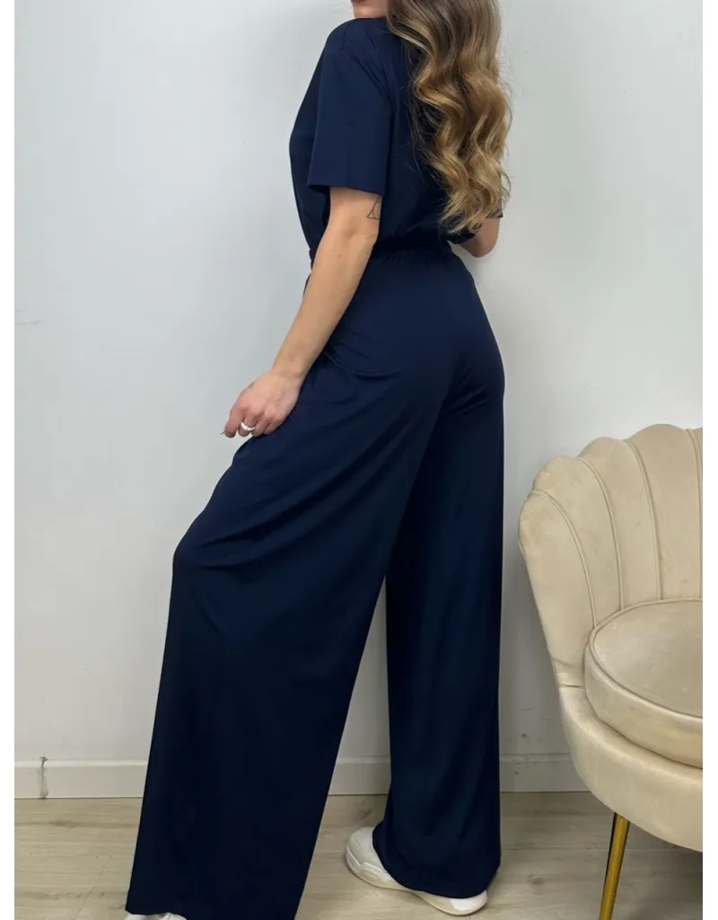 PANTALONI MORBIDI LUMINA BLU