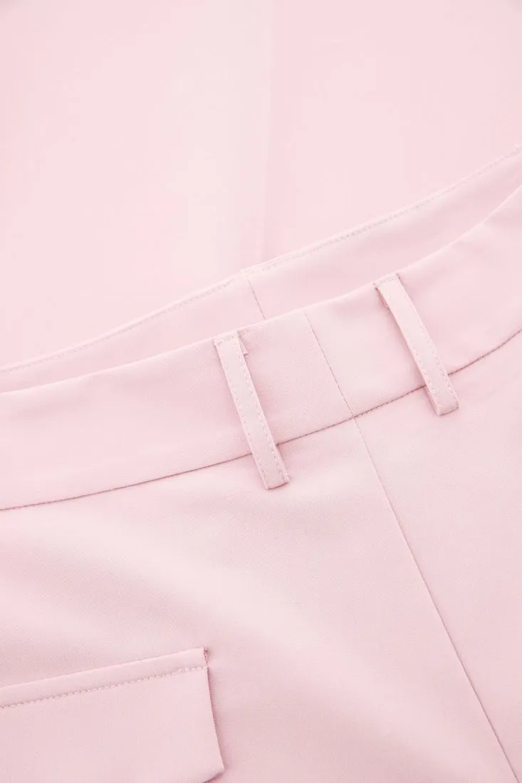 Pantaloni straight con piega stirata