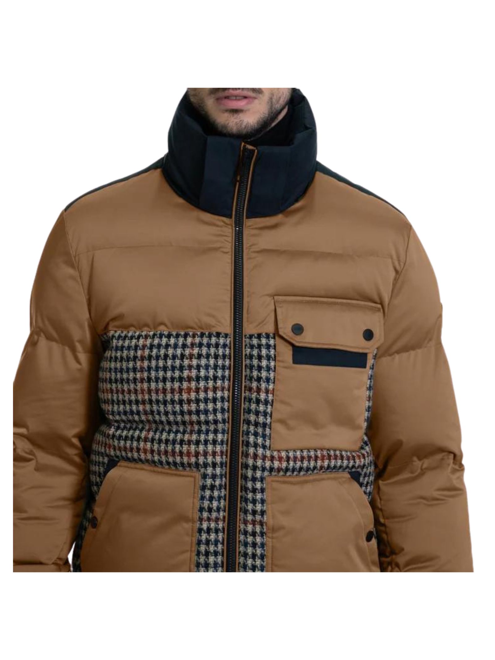 PIUMINO MULTIMATERIALE TRAPUNTATO