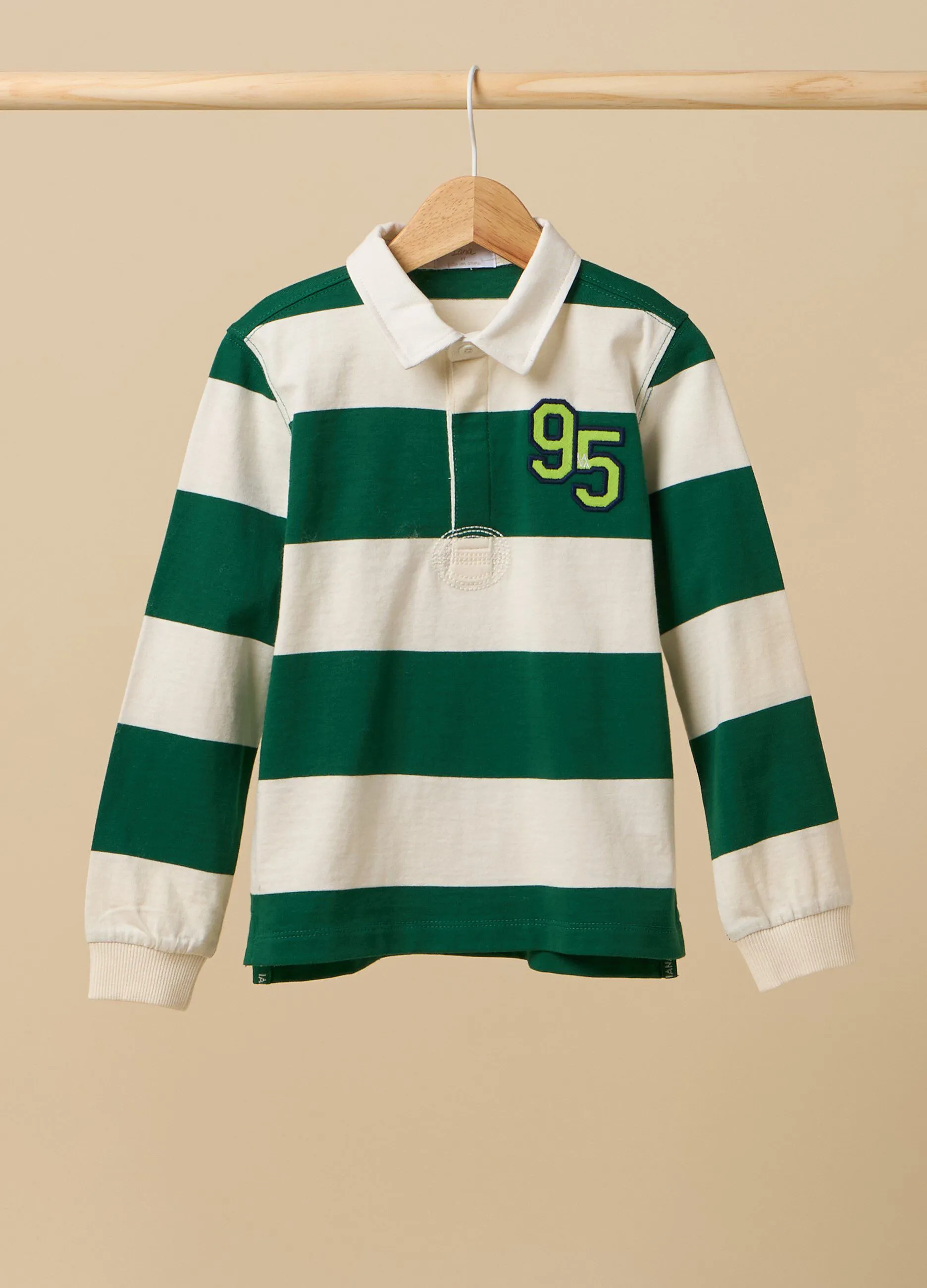 Polo rigata in cotone