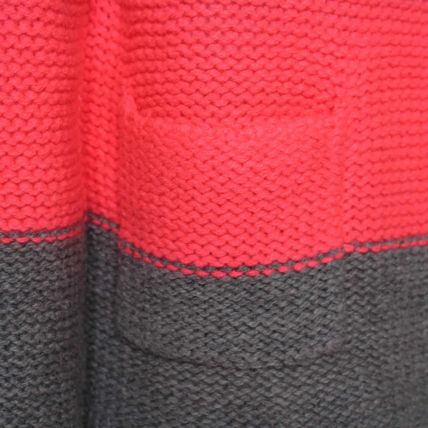 Pullover Girl Grigio-Rosso