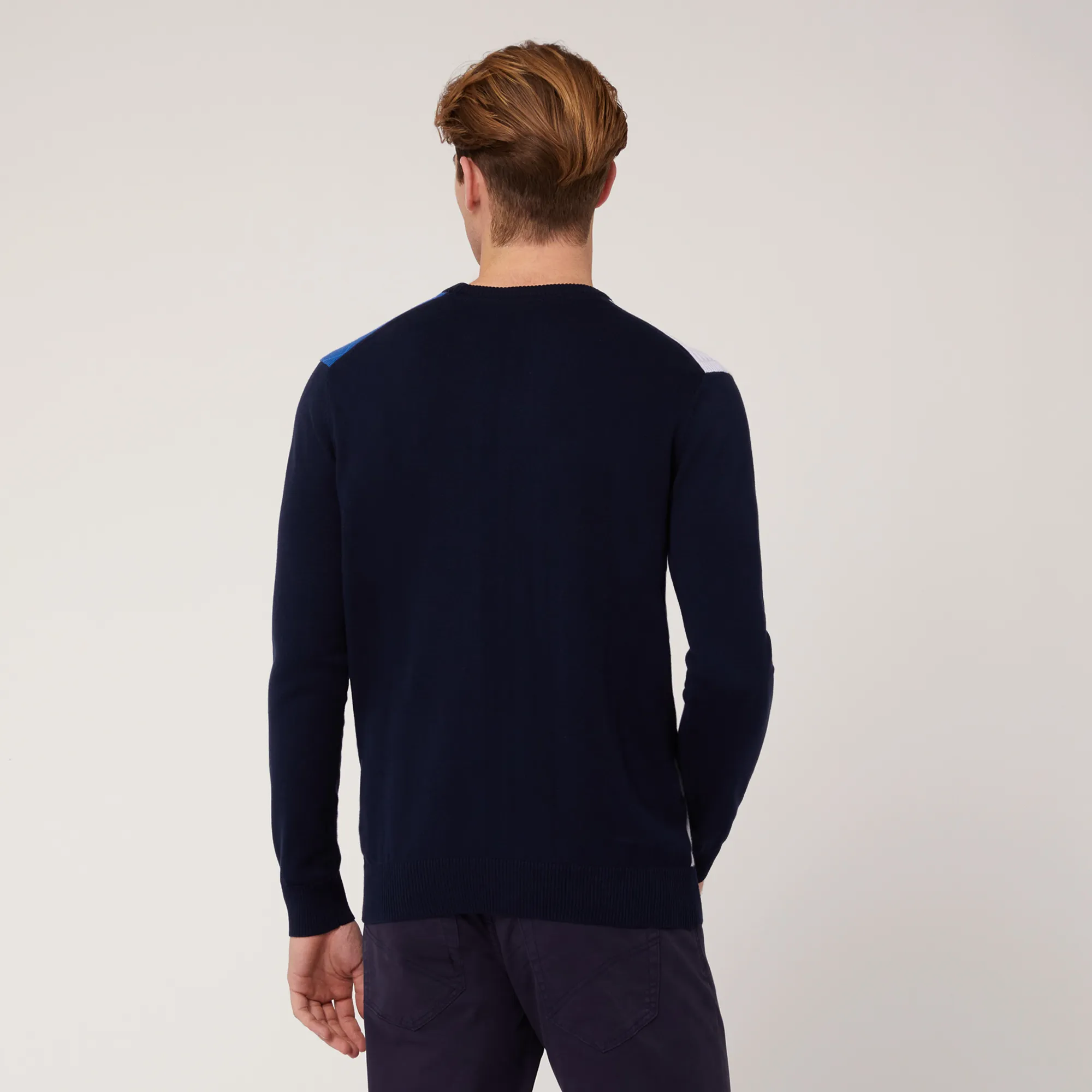 Pullover Girocollo Color Block